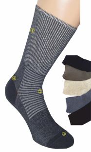 Pack d'essai de 4 paires de chaussettes confort diabétique