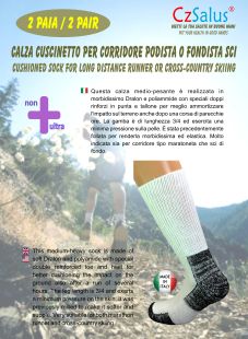 Gepolsterte Socken speziell für Läufer oder Langläufer - 2 PAAR