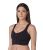 Extra comfort compression bra with front opening and lace