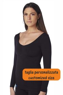 Camiseta de manga larga adelgazante de compresión para mujer K2 (25 mmHg) lipedema y linfedema - MEDIDAS PERSONALIZABLES